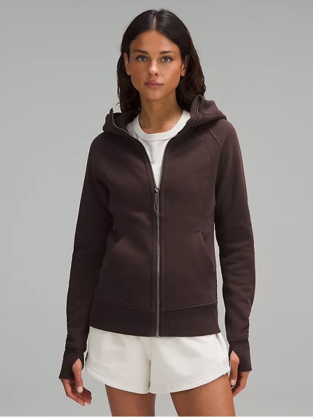 Lululemon Scuba Full-Zip Hoodie - Espresso, Size 8